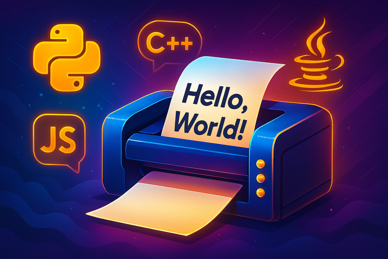 Hello world در زبان های مختلف برنامه نویسی - مسترپای mrpy